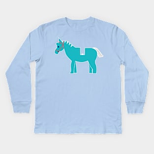 Interpretation of a Minifig Horse Kids Long Sleeve T-Shirt